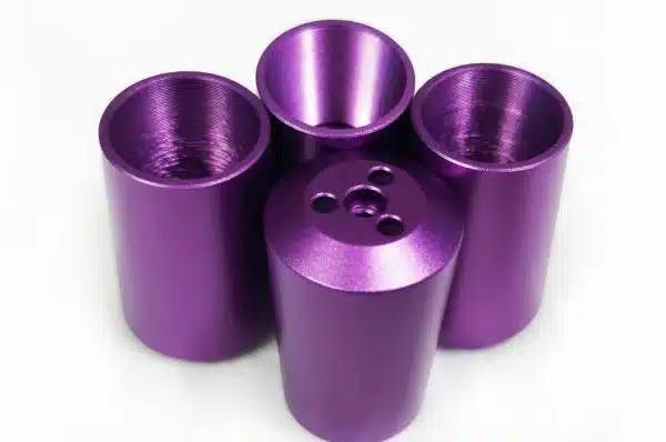 Sandblast + Type III Anodised (Hard Coat) parts