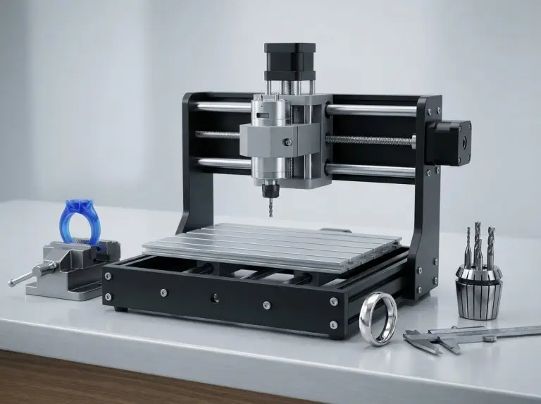 CNC Milling Jewelry in a Modern Studio