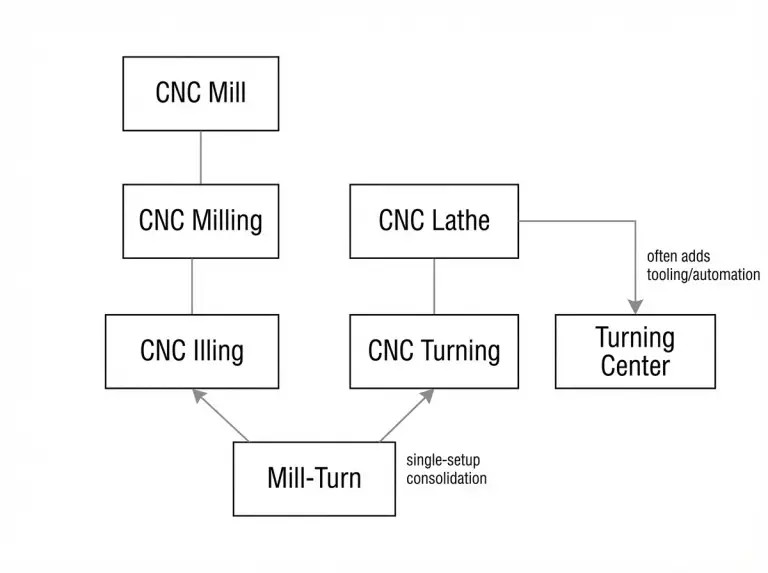 CNC-Fräs- und Drehterminologie-Übersicht