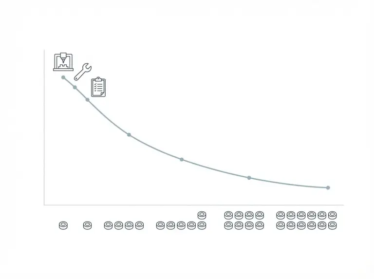 Fixed time amortization as quantity increases