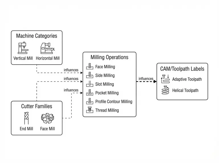 밀링 작업 정의 vs. MachineToolCAM