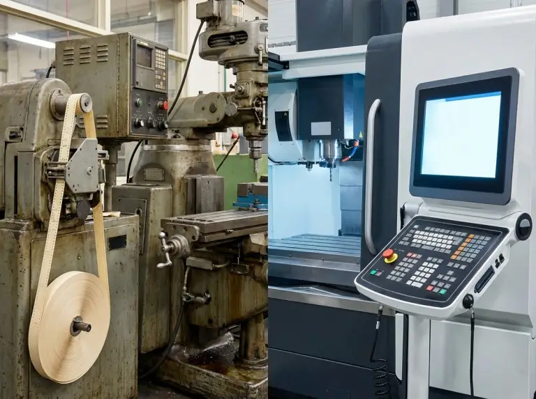 밀링 머신에서 NC 미디어와 CNC 컨트롤러 비교