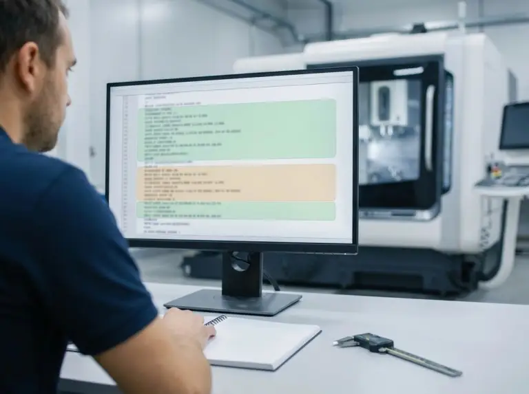 مفهوم مناطق التحرير الآمنة لمثال على كود طحن CNC